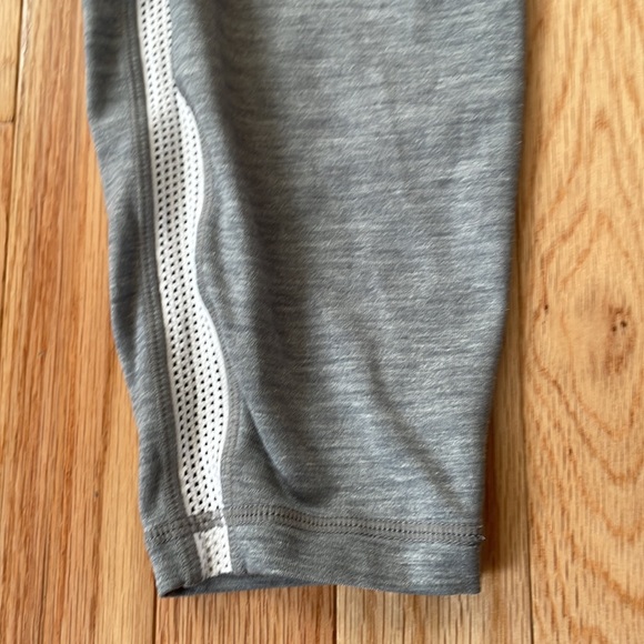 Athleta Leggings Pants Womens Large Gray White High Rise Athletic Activewear Gym - Picture 2 of 9